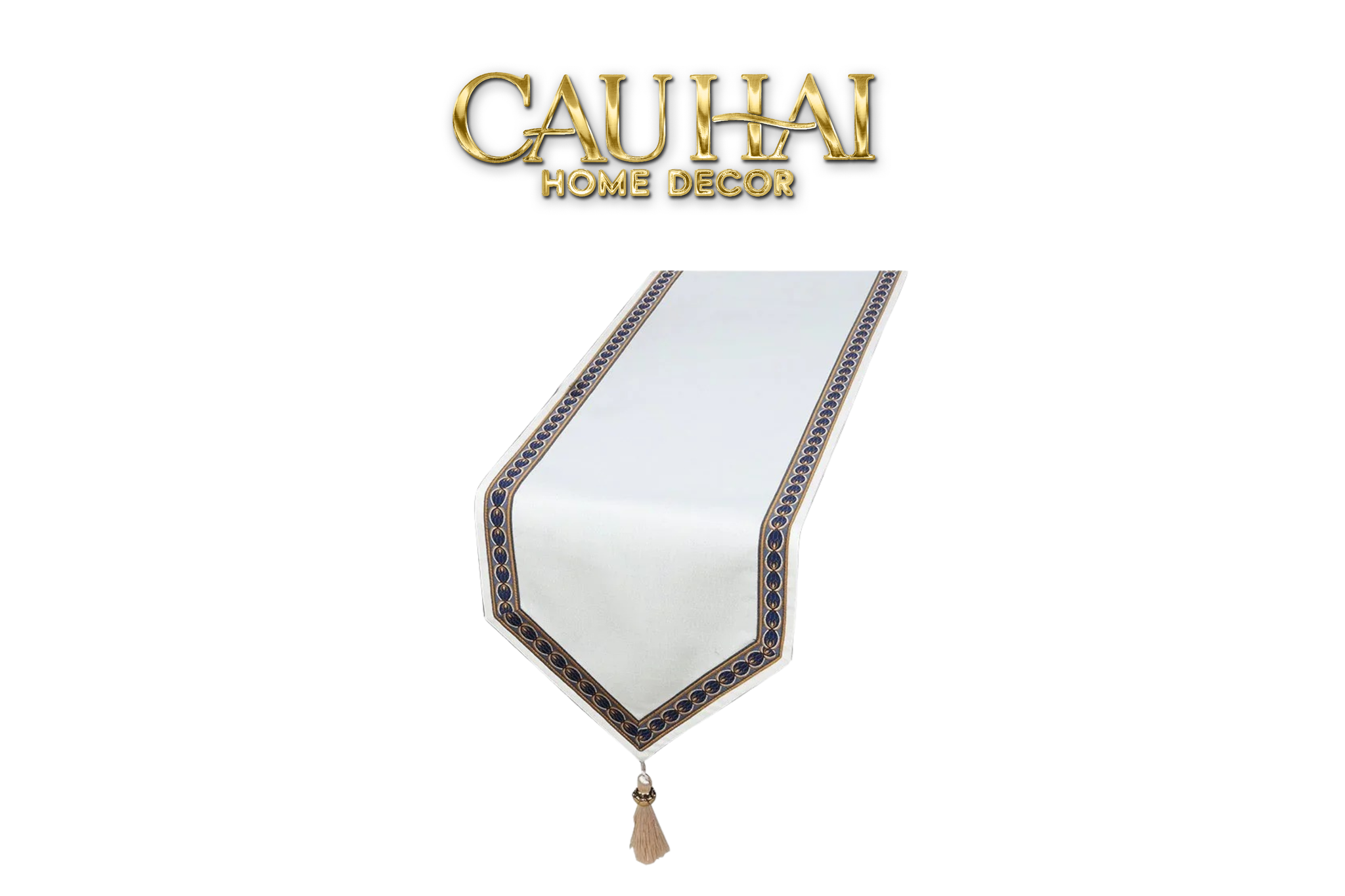 OPALINE LUX VELVET D'AMOUR 4M TABLE RUNNER TABLECLOTH
