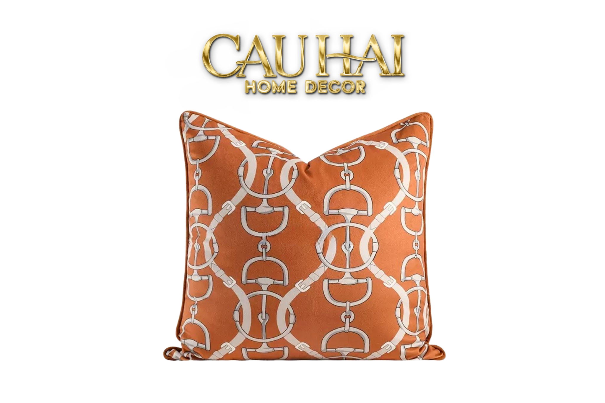 VỎ GỐI WABI SABI CHAINE D'ANCRE - ORANGE ICON 45