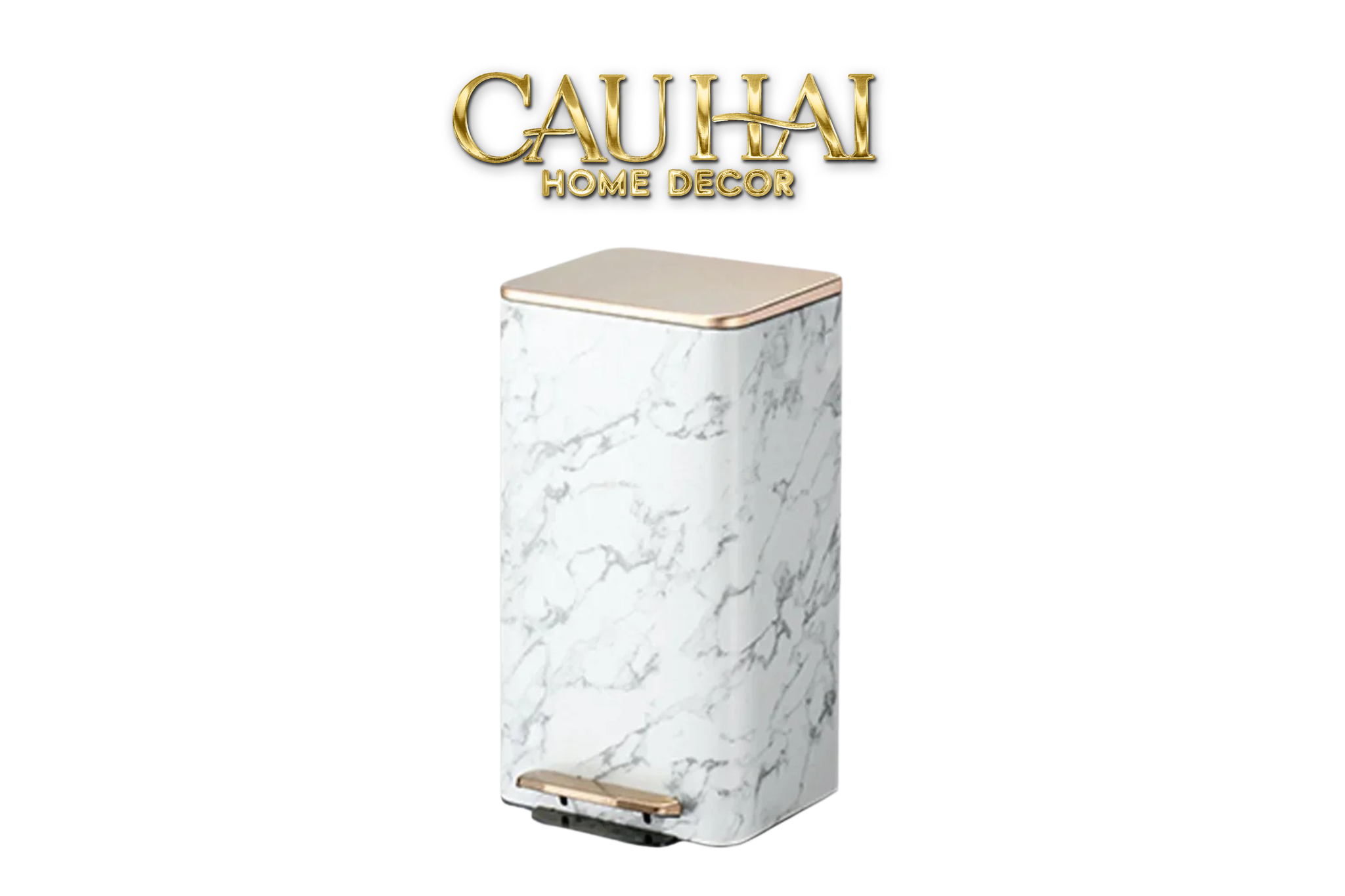 HOME COUTURE - ARTHUR 21L MARBLE TRASH BIN