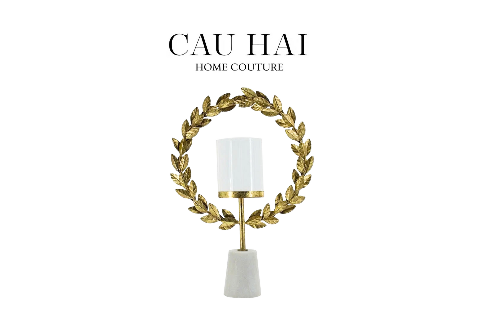 HOME COUTURE - ĐẾ NẾN LAUREL TRIUMPH CANDLE HOLDER H45