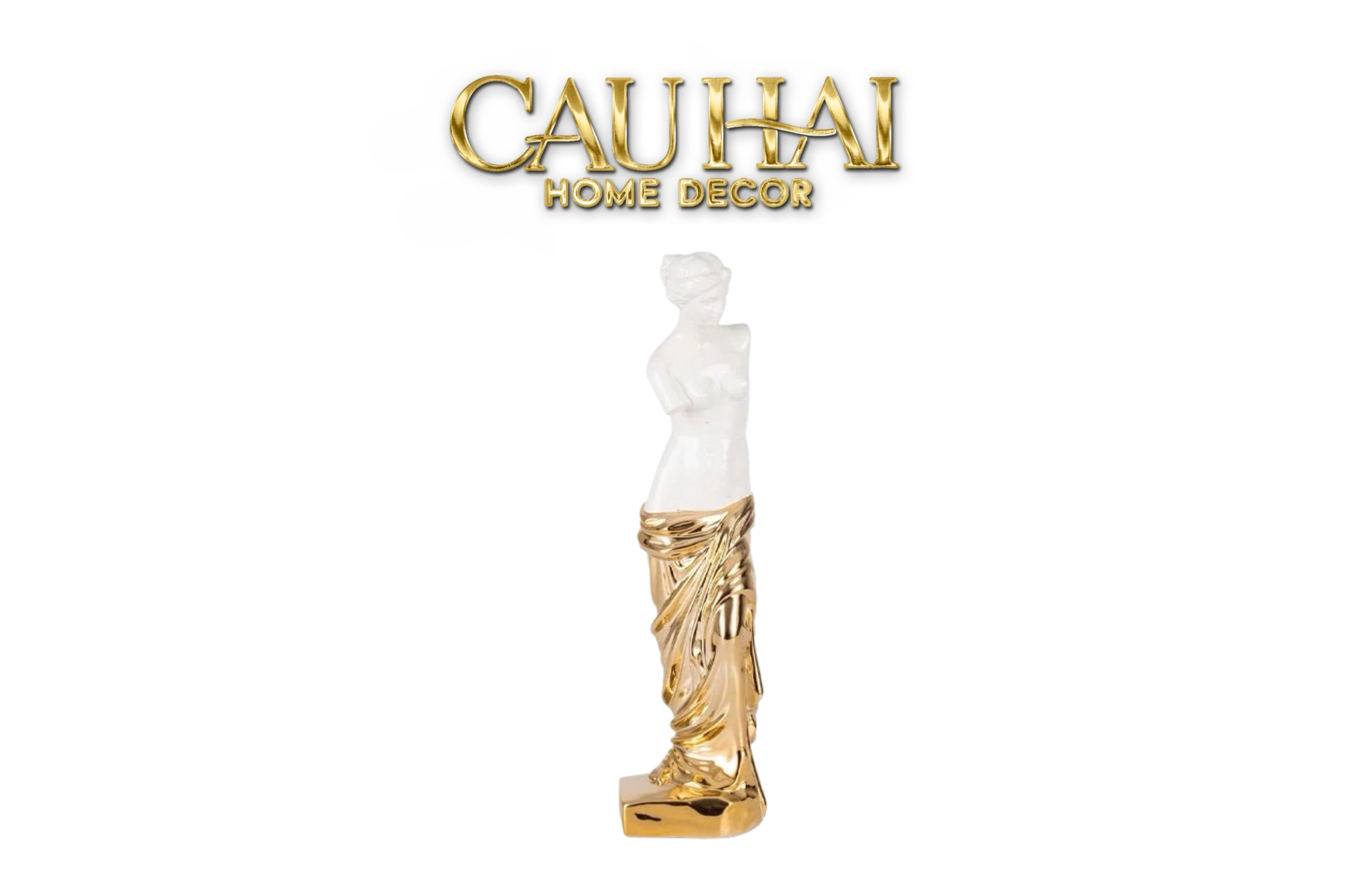TƯỢNG THẦN TÌNH YÊU - SCULPTURE VENUS DE MILO D'Or H44