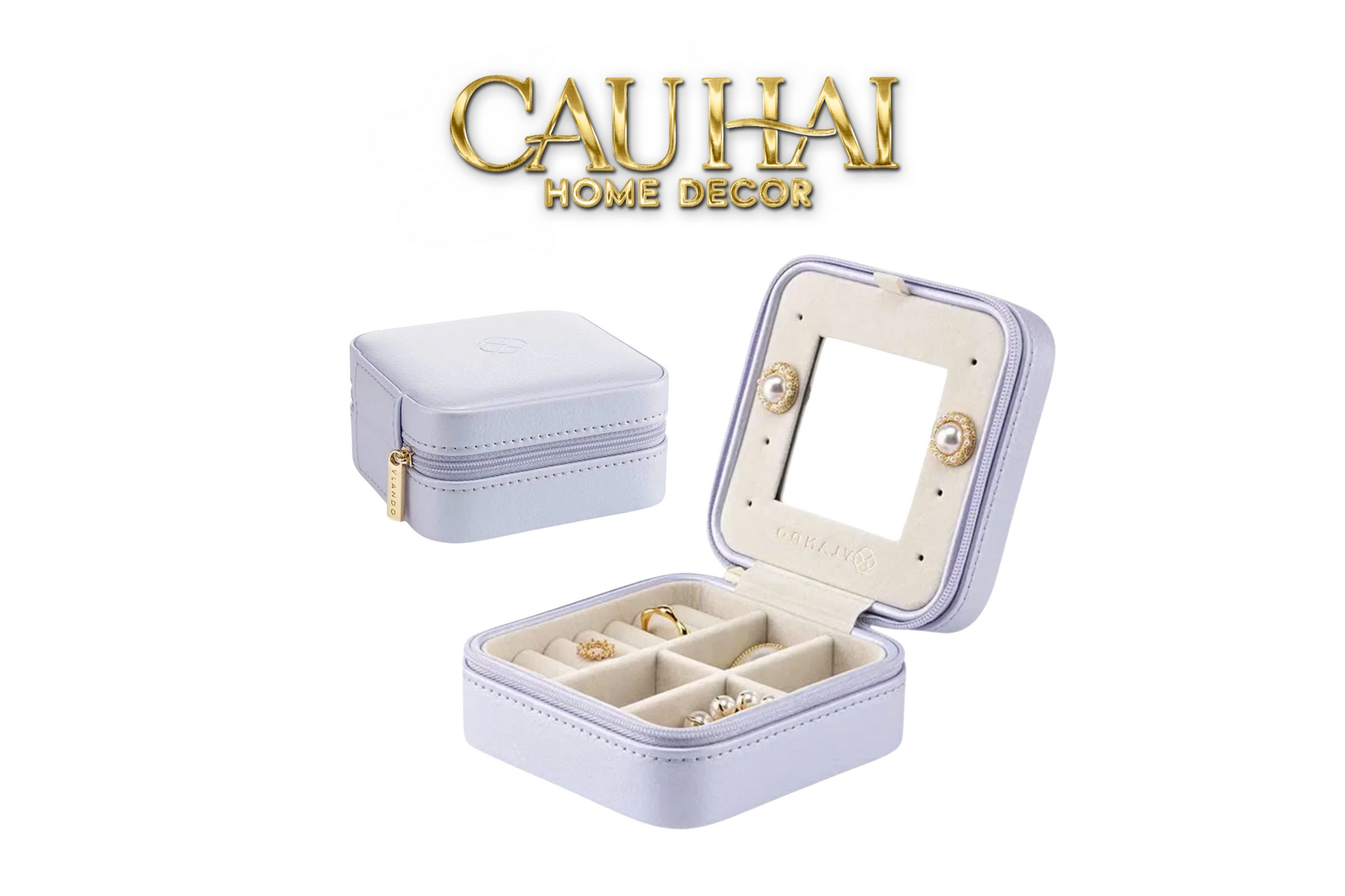 HAUTE FOLIE - HỘP TRANG SỨC MINI JEWELRY VIOLET-CẬU HAI HOME DECOR