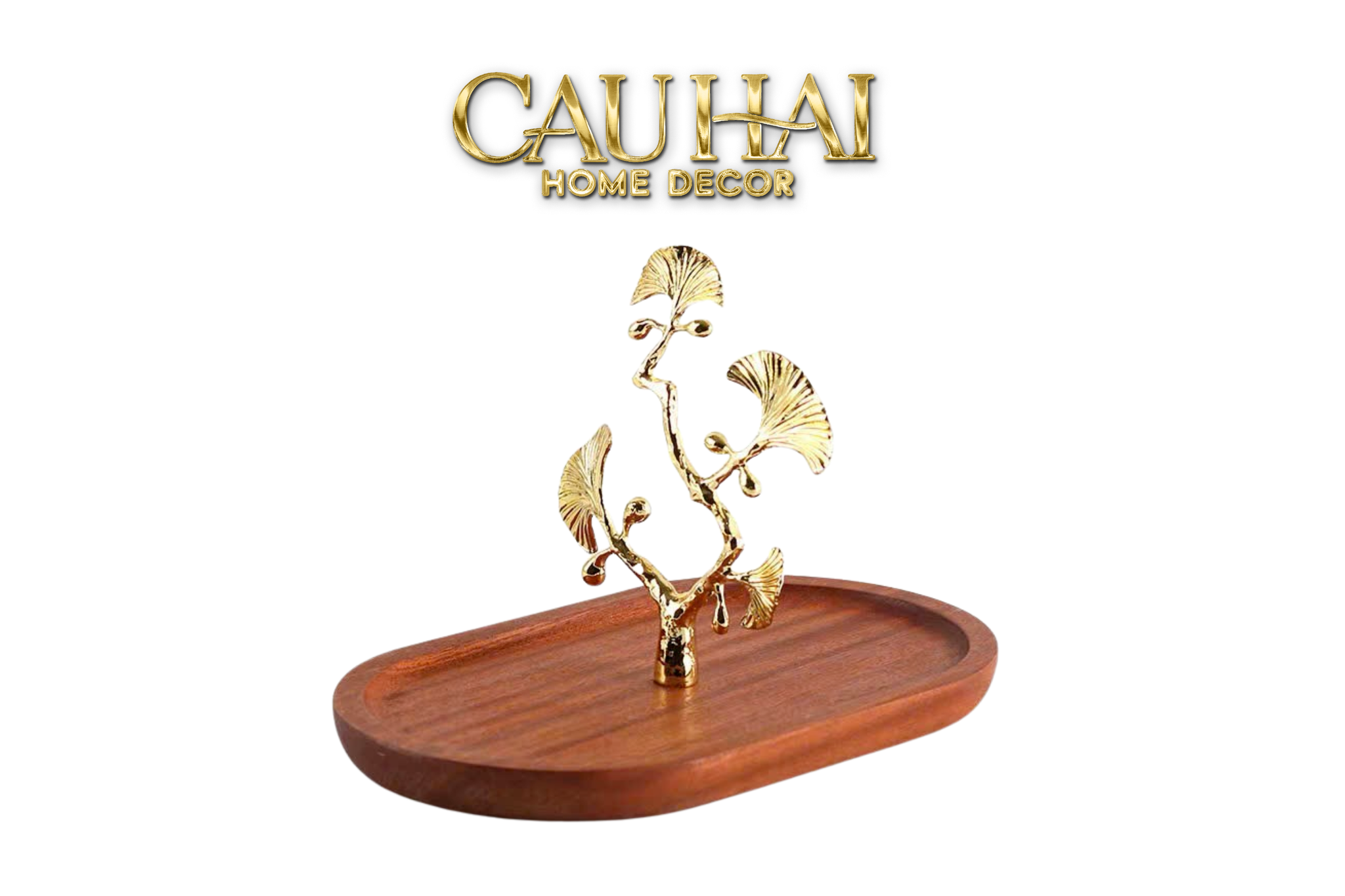 KHAY GỖ GINKGO D25 PREMIUM WOODY TRAY