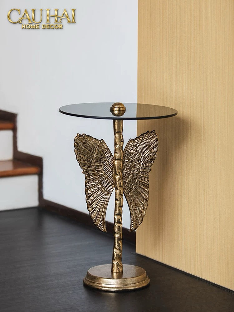 HOME COUTURE - PAPILLON BRASSON SIDE TABLE