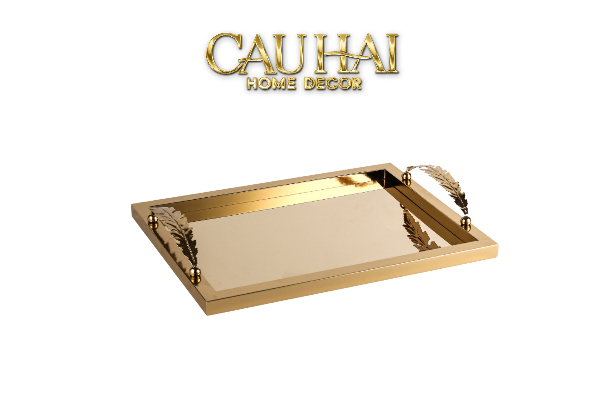 HOME COUTURE - KHAY "MIDAS TOUCH" GILDED FUR HANDLE 35X45