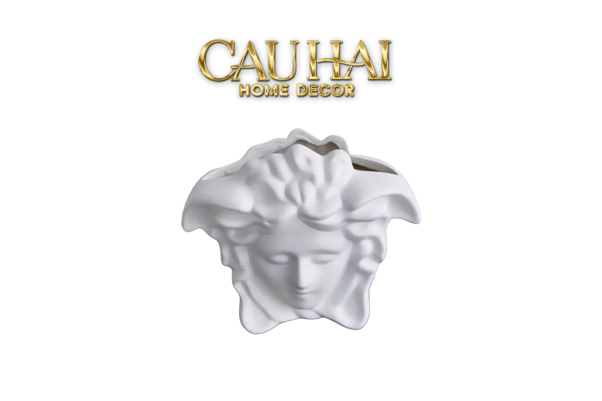 TƯỢNG BÌNH HOA MEDUSA VS SIGNATURE VASE  - BLUE / BLANC