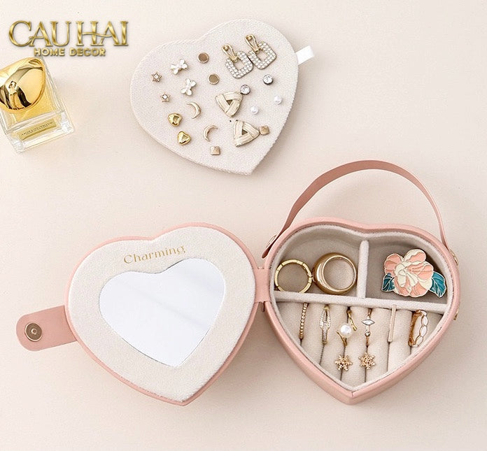 HAUTE FOLIE - HỘP TRANG SỨC MINI D'AMOUR CREAMY PEACH-CẬU HAI HOME DECOR