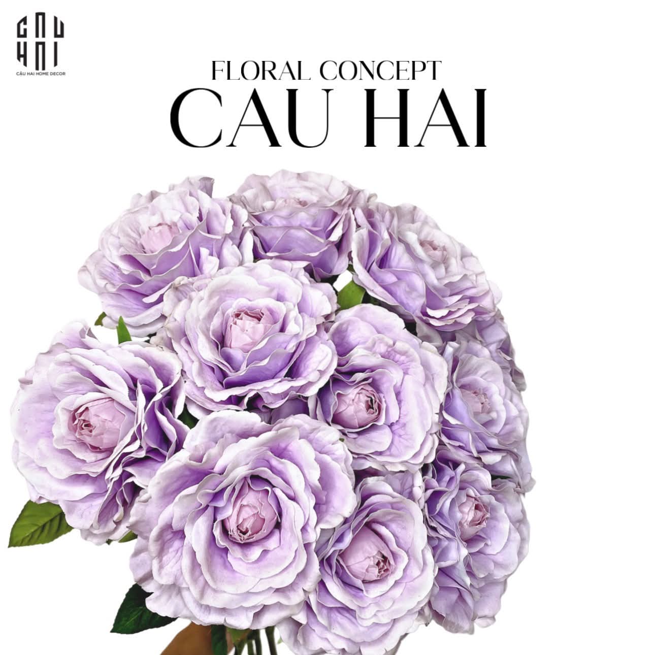 SET 2 CÀNH HOA HỒNG ECUADOR - TÍM NHẠT