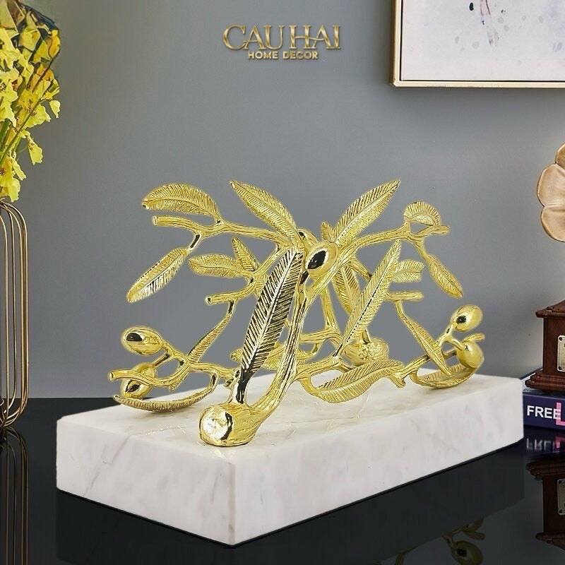 TƯỢNG OLIVE BRANCH ĐÁ MARBLE - TISSUE HOLDER