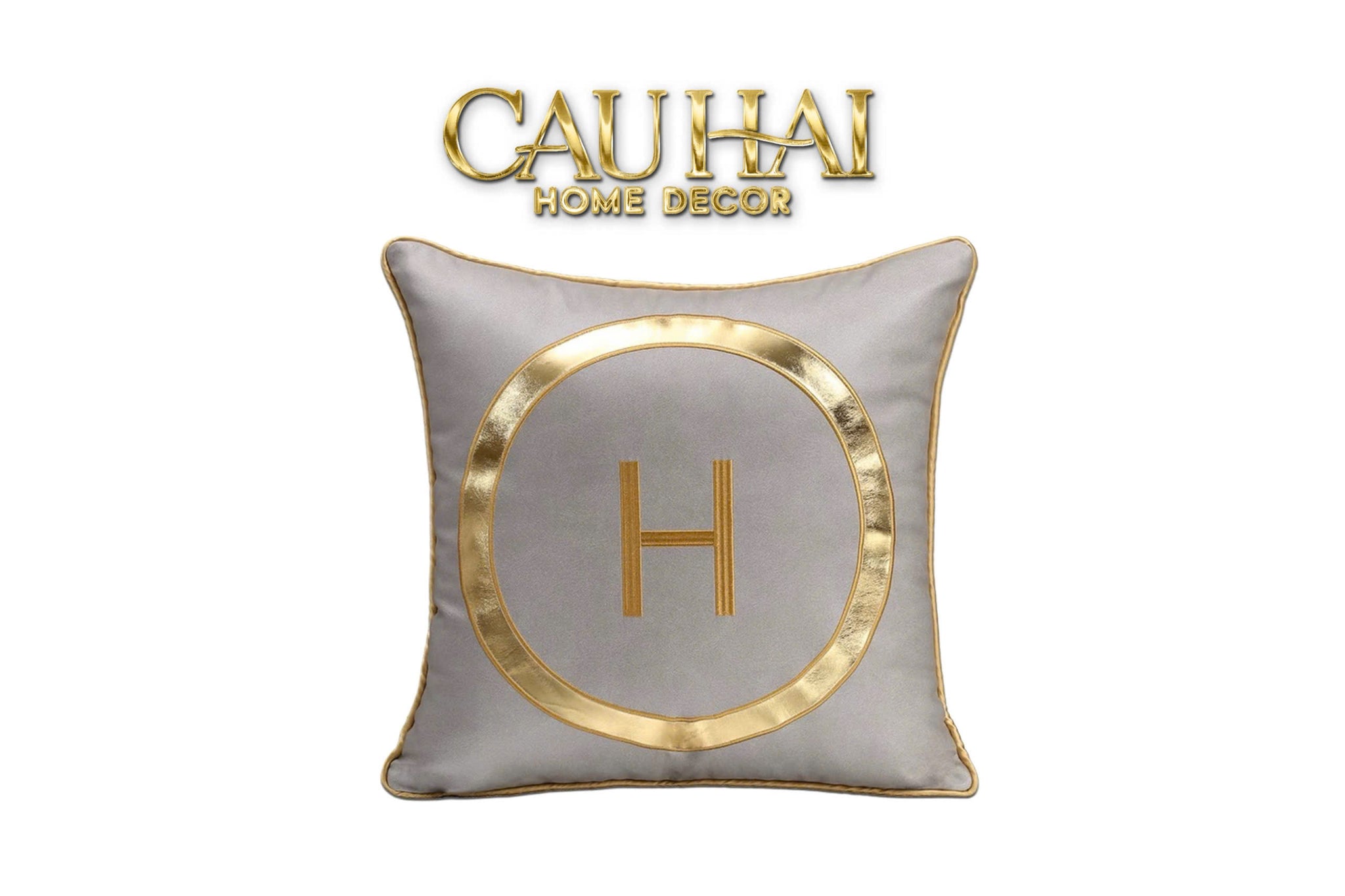 VỎ GỐI DA LUX LEATHER GRAPHITE GOLDEN ORION 45