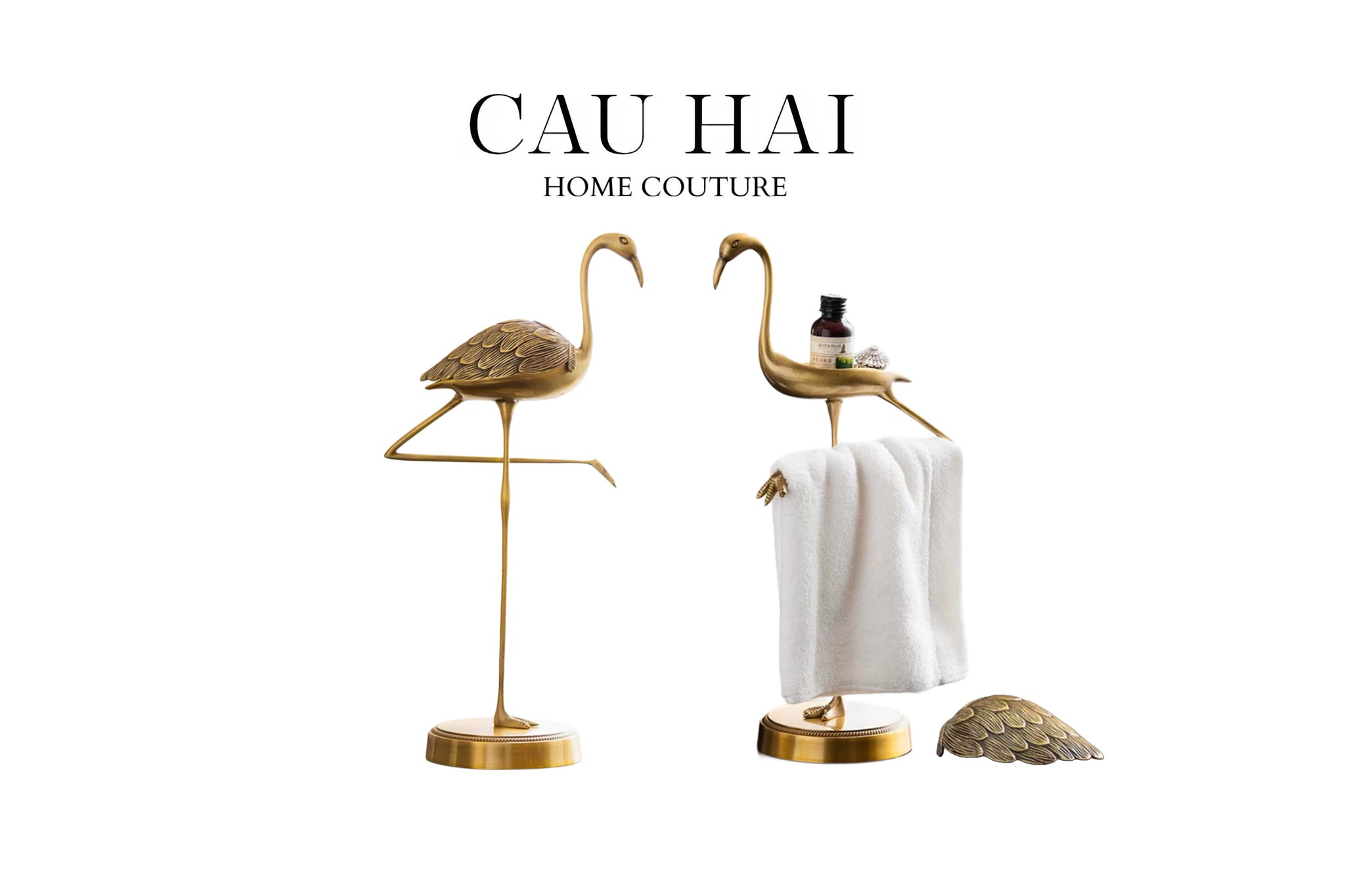 HOME COUTURE - TƯỢNG ĐỒNG FLAMINGO HEALING GUARDIAN