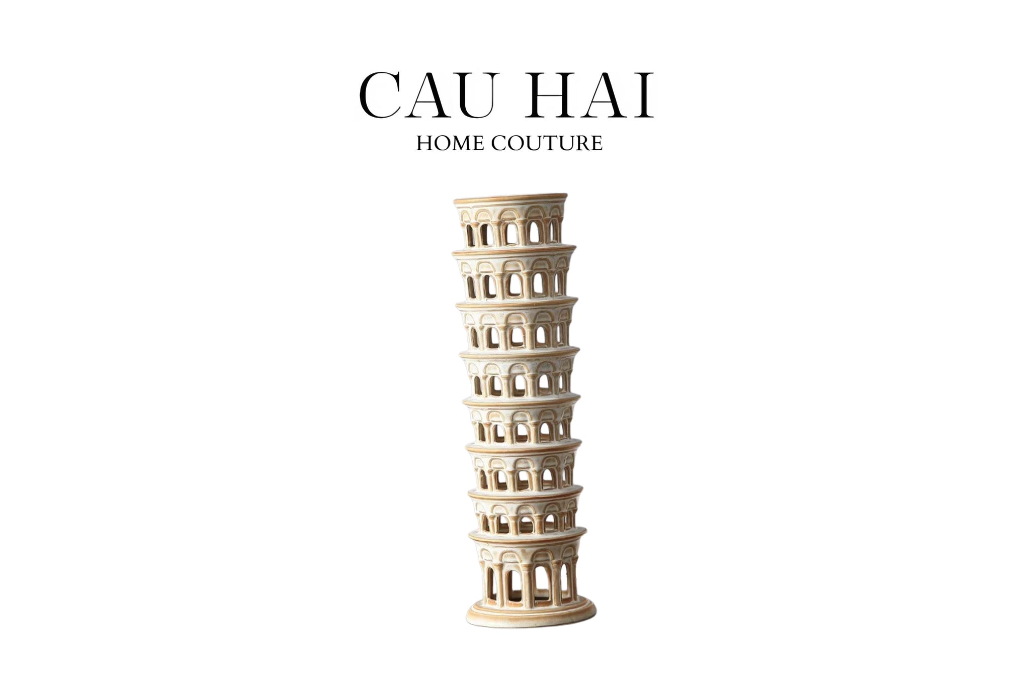 TƯỢNG CERAMIC PISA TOWER H43