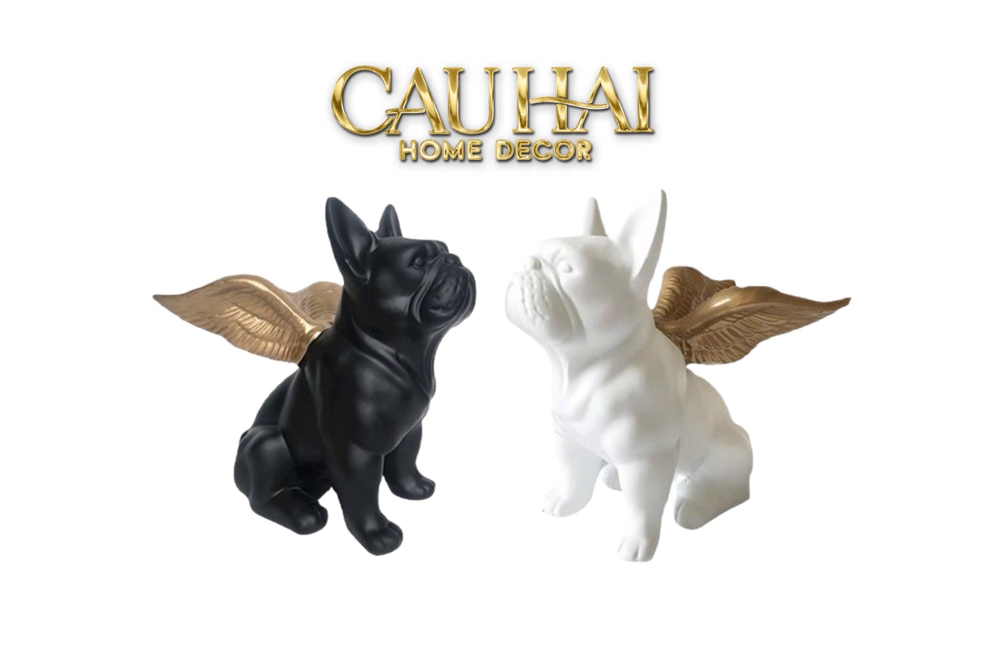 HOME COUTURE - SET 2 TƯỢNG FRENCHIE ANGEL BULL D'Or DOU
