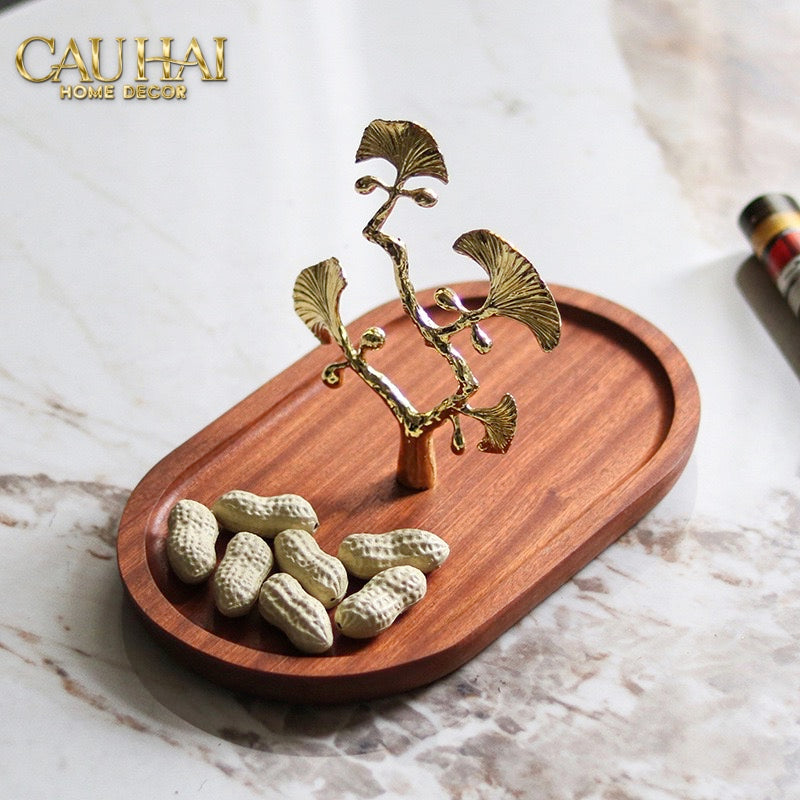 KHAY GỖ GINKGO D25 PREMIUM WOODY TRAY