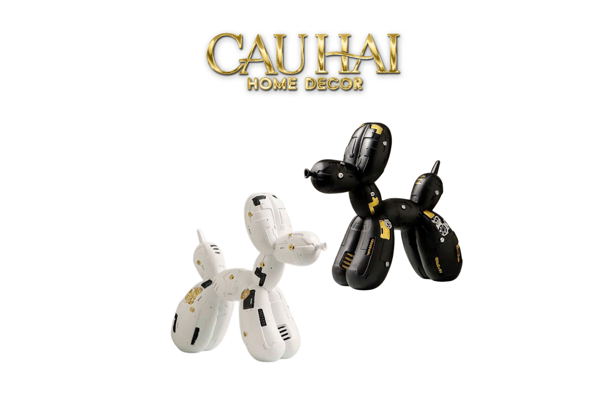 TƯỢNG PUPP-X MÉCANIQUE  BLANC / NOIR