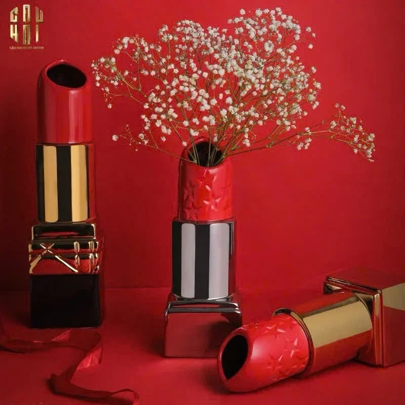BÌNH HOA GOLD D.O ROUGE MATTE H26