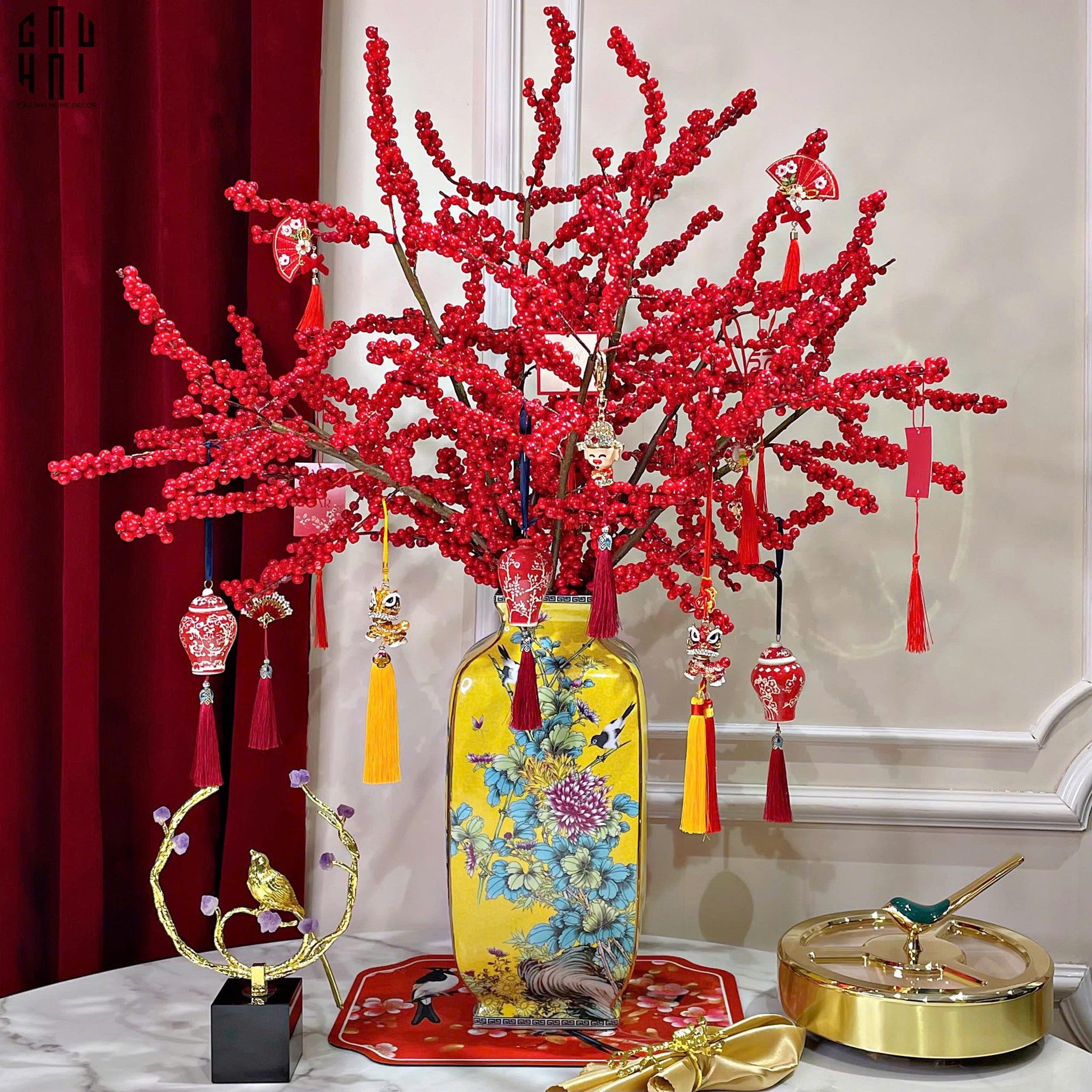 BÌNH HOA MẪU ĐƠN-CẬU HAI HOME DECOR