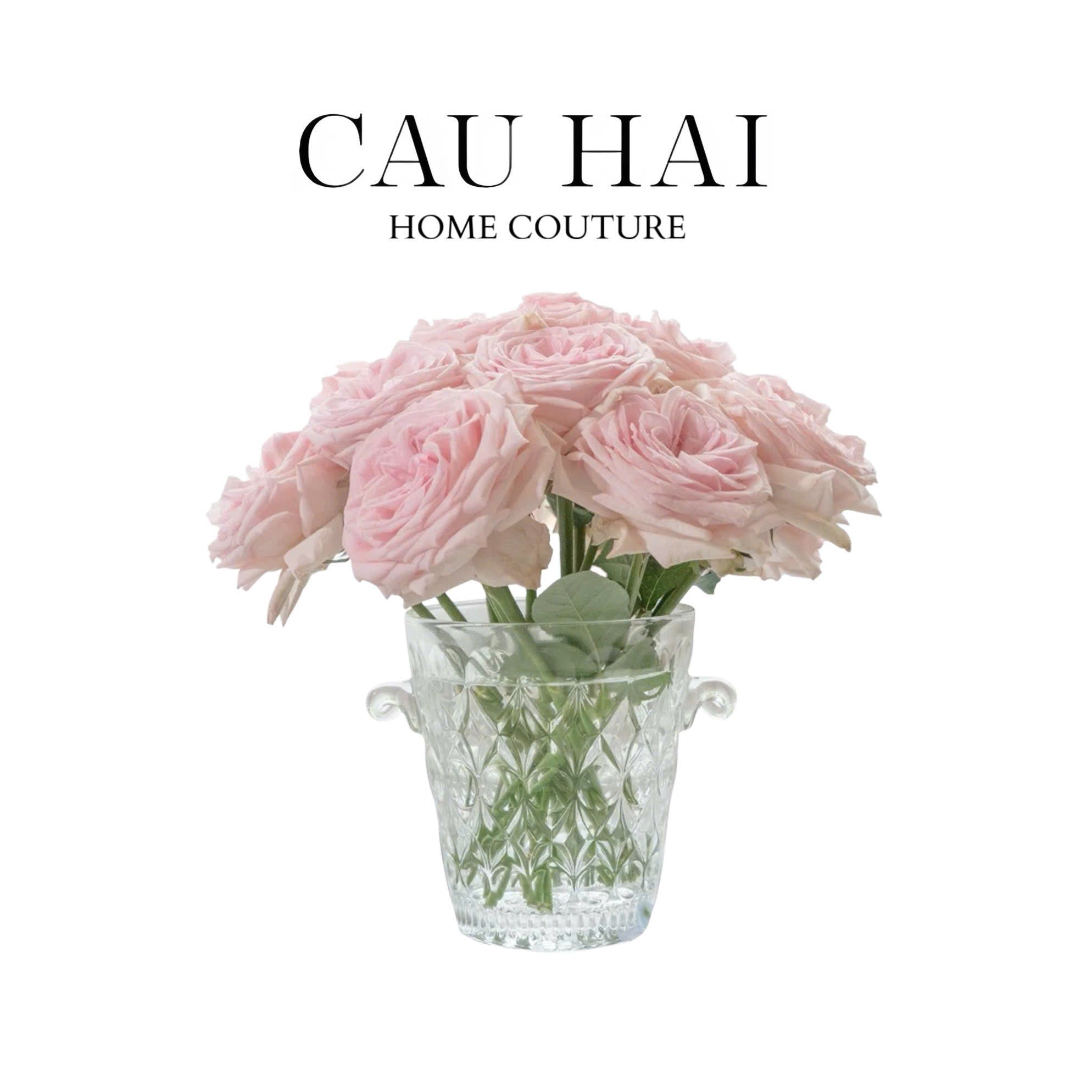 BÌNH HOA THỦY TINH CRYSTAL BLOOM BUCKET