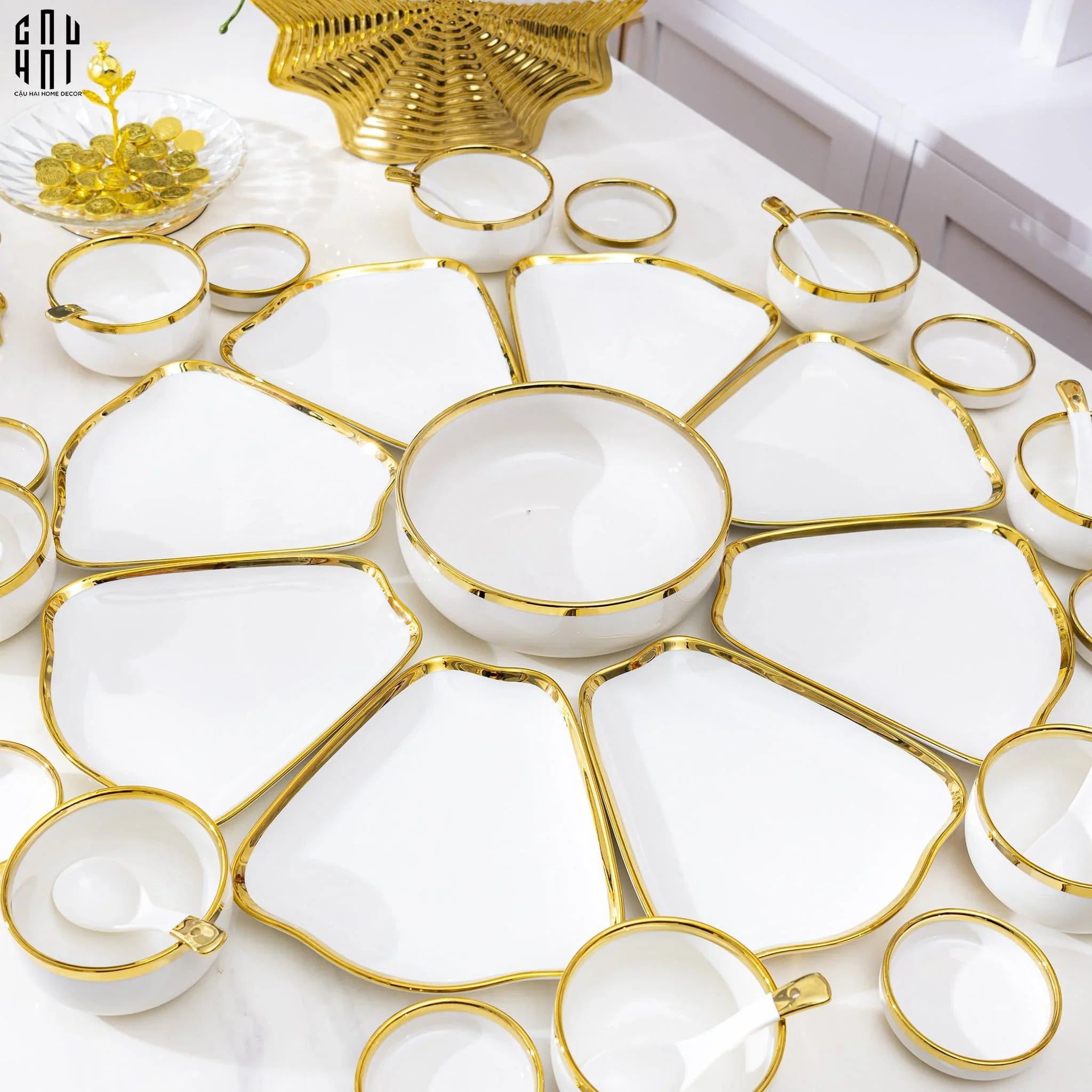 BỘ CHÉN DĨA WINDSOR 33PCS-CẬU HAI HOME DECOR