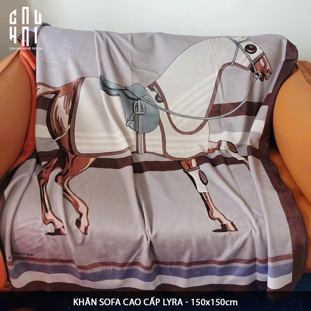 CHĂN SOFA NHUNG CAO CẤP LYRA VELVET BLANKET - 150. - CẬU HAI HOME DECOR