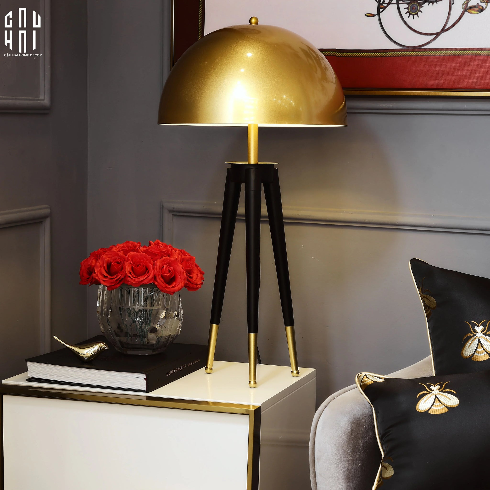 ĐÈN BÀN HAUS - HAUS SIDE TABLE LAMP-CẬU HAI HOME DECOR