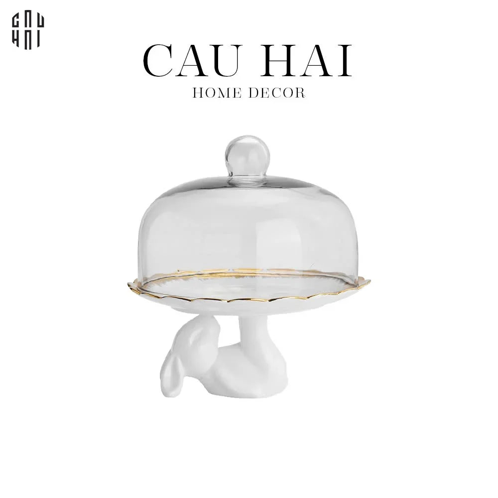 ĐĨA BÁNH LAYING CERAMIC BUNNY SS25