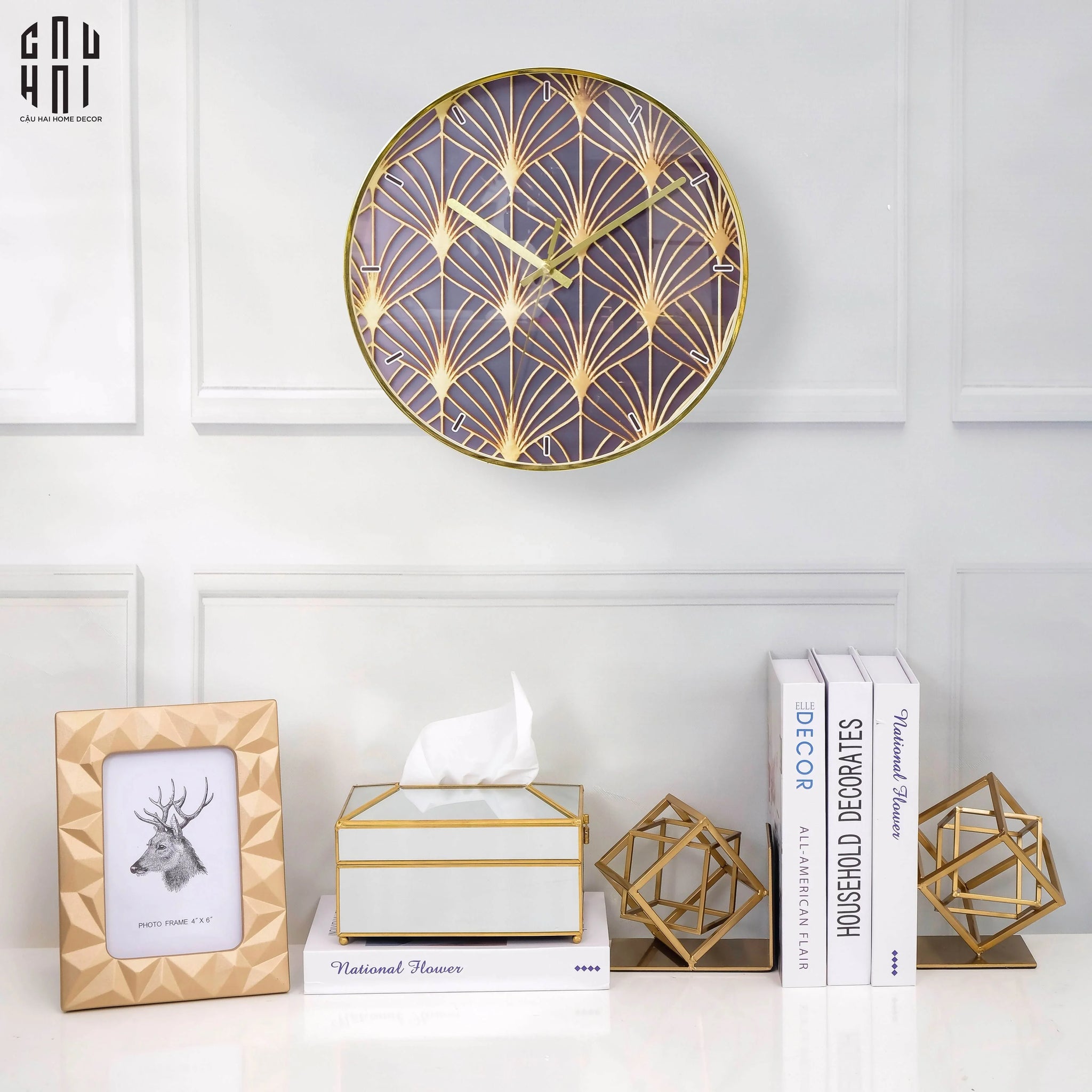 ĐỒNG HỒ GOLDEN MAPLE-CẬU HAI HOME DECOR