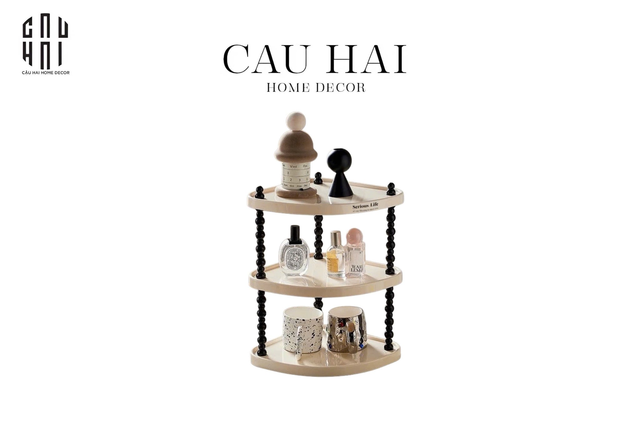 KỆ GÓC 3 TẦNG CREAMY CHOCO DIY