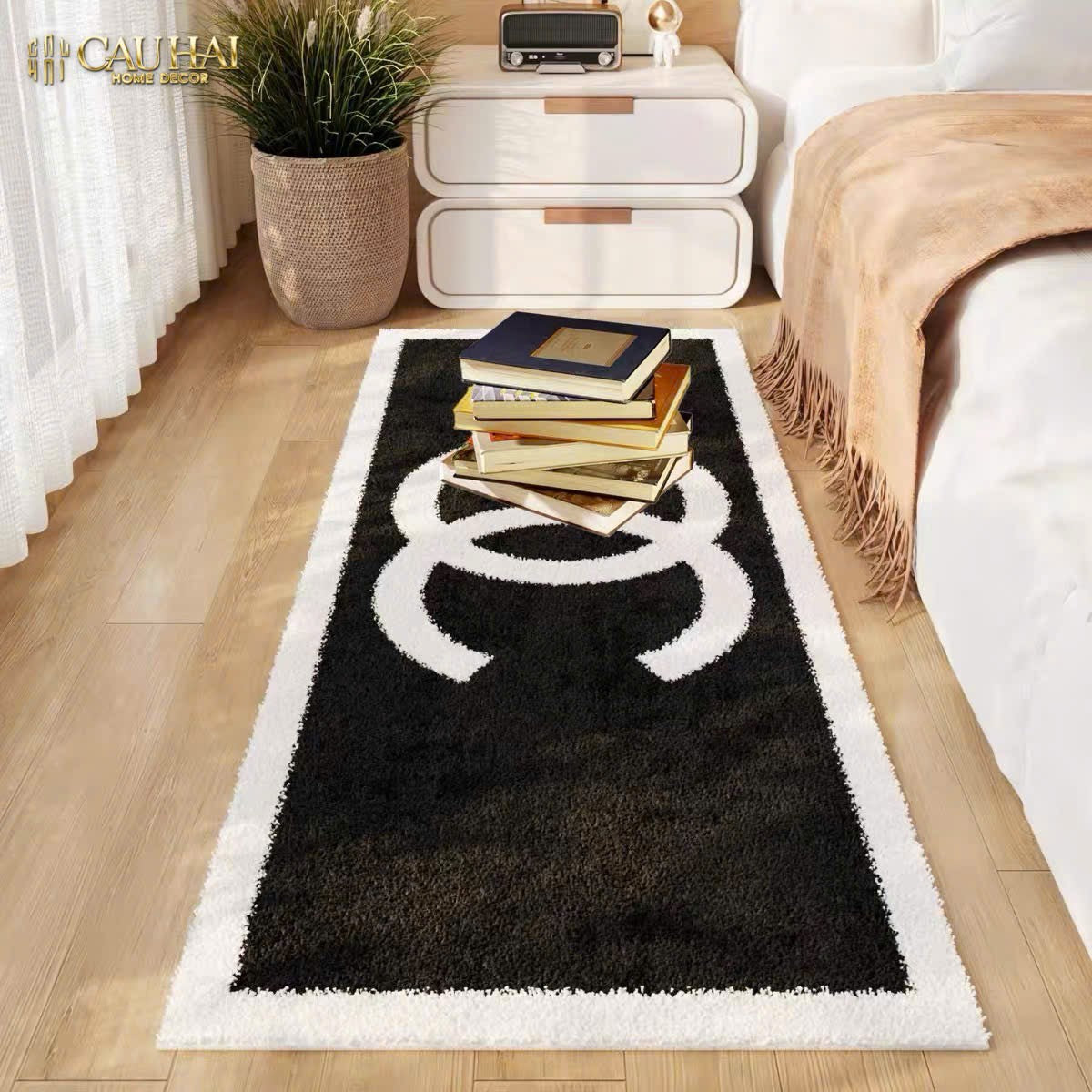 THẢM BED LÔNG DỆT 80X200 - SIGNATURE COCO - BLACK