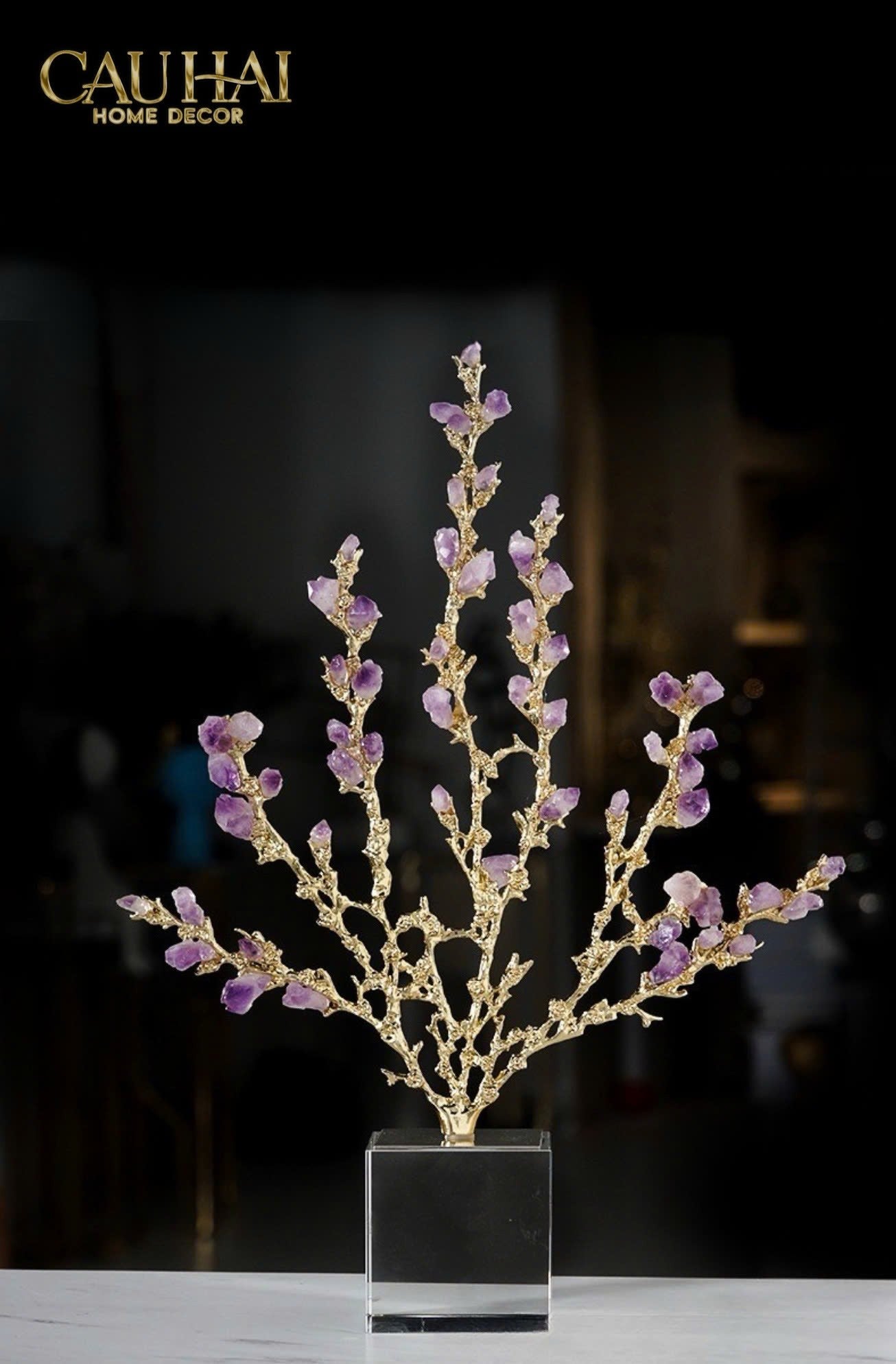 HOME COUTURE - TƯỢNG SAN HÔ ĐÁ QUÝ JEWELRY CORAL H42