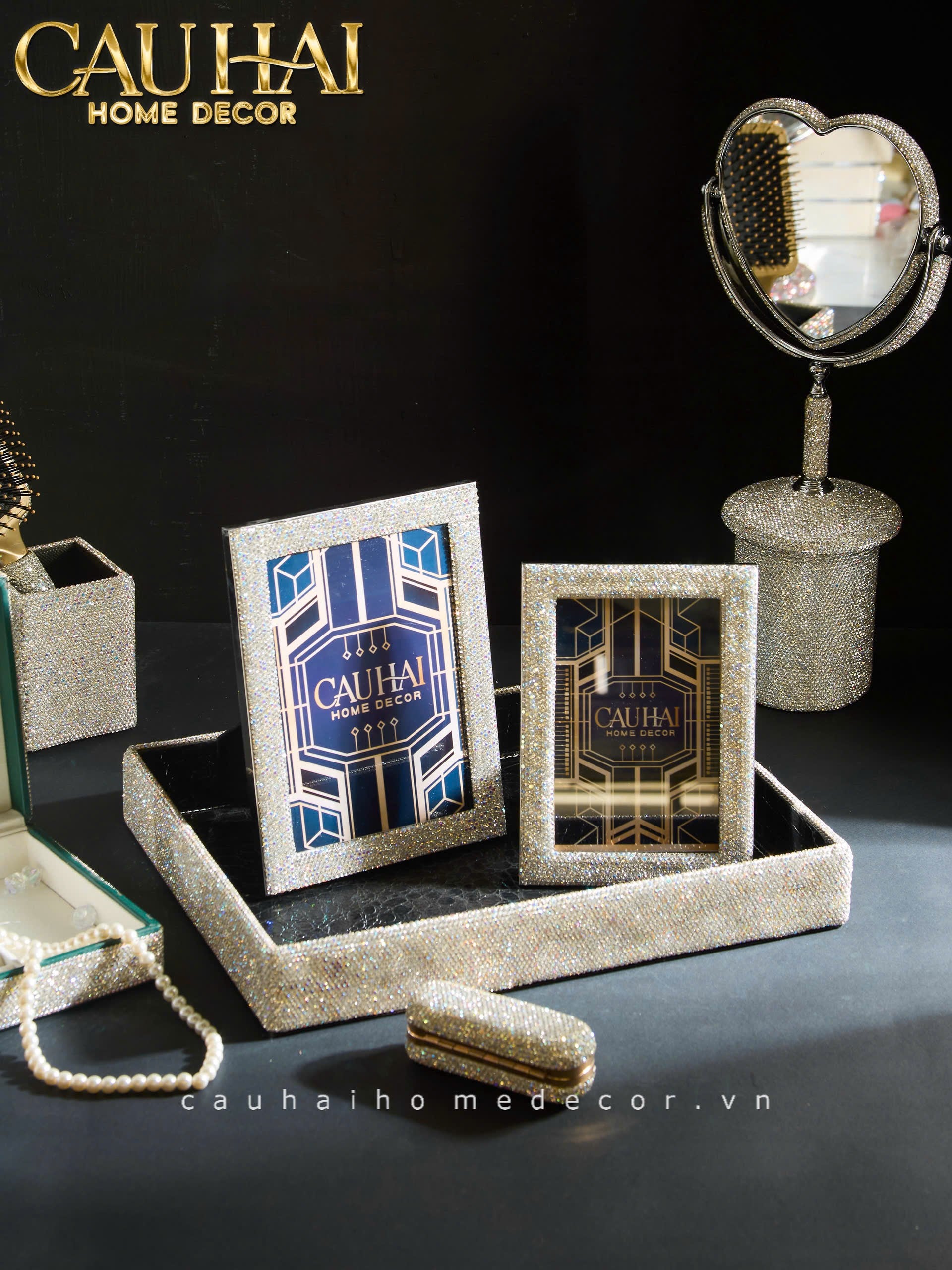 SET 2 KHUNG ẢNH DIAMOND BLING BLING MEMORY