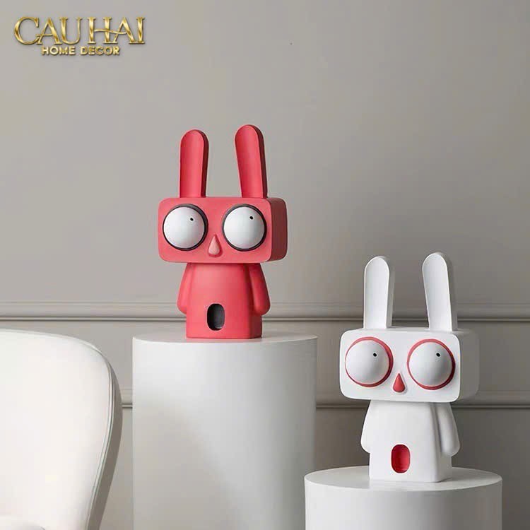 TƯỢNG THỎ MILKWHITE WOO LAPIN