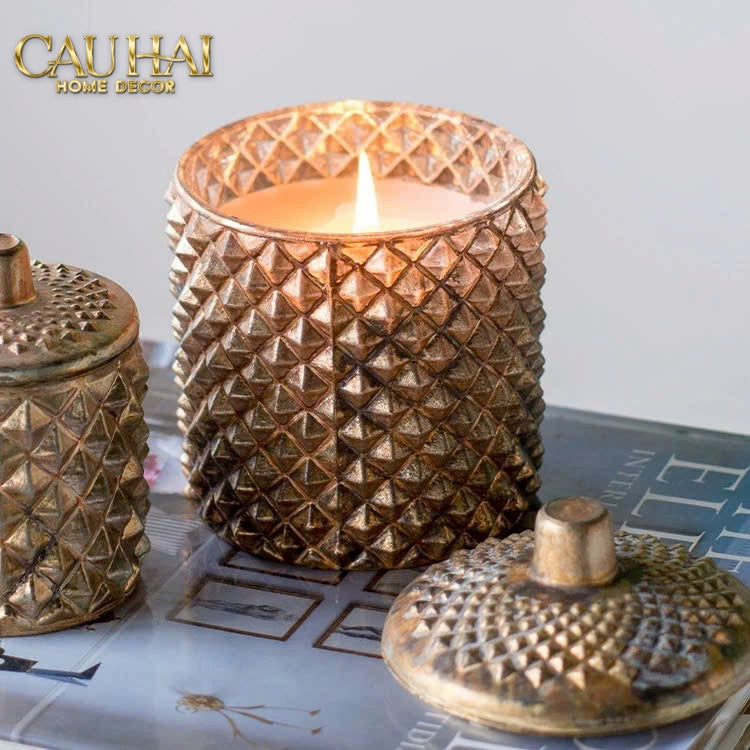 HOME COUTURE - BRASSON GOTHIC CANDLE JAR