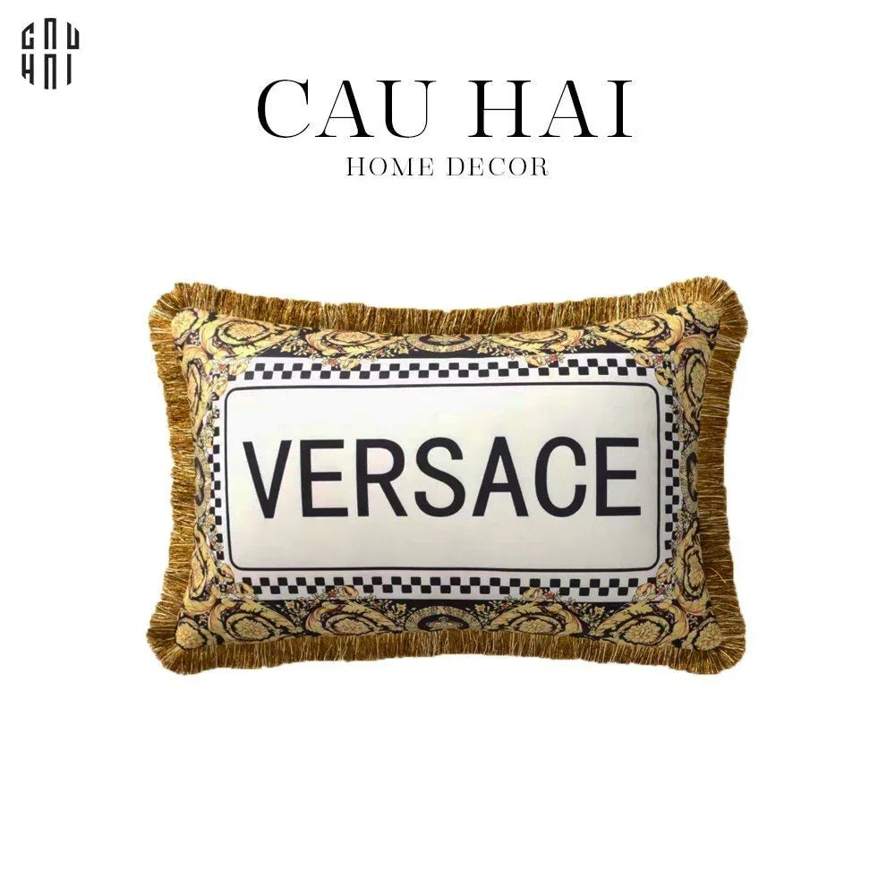 GỐI TỰA NHUNG CAO CẤP GIANNI VERS SIGNATURE BRAND 40X60CM