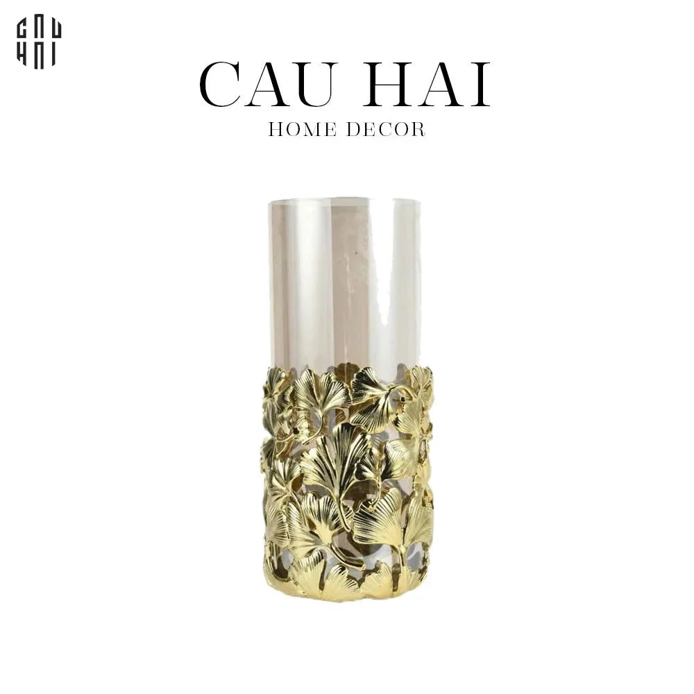 HOME COURURE - BRASSON CRYSTAL VASE PLATINUM RADIANT LEGACY - SIZE L SS25-CẬU HAI HOME DECOR