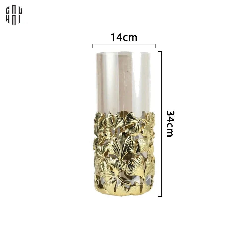 HOME COURURE - BRASSON CRYSTAL VASE PLATINUM RADIANT LEGACY - SIZE L SS25-CẬU HAI HOME DECOR