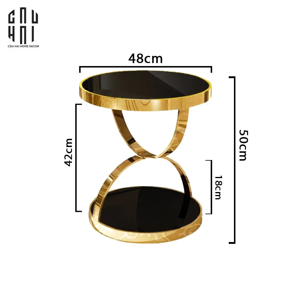 HOME COUTURE - BÀN SOFA GÓC CAO CẤP ORCHARD - SIDE TABLE SS25-CẬU HAI HOME DECOR