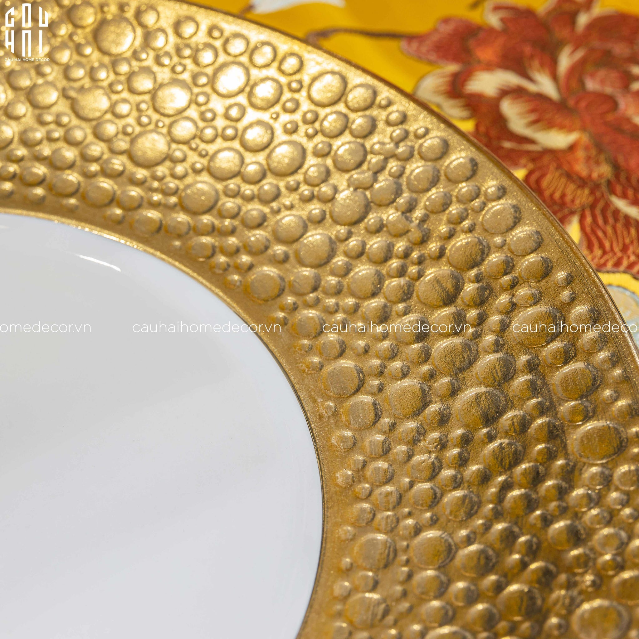HOME COUTURE - ĐĨA GOLDEN BUBBLE 31 - SS25-CẬU HAI HOME DECOR
