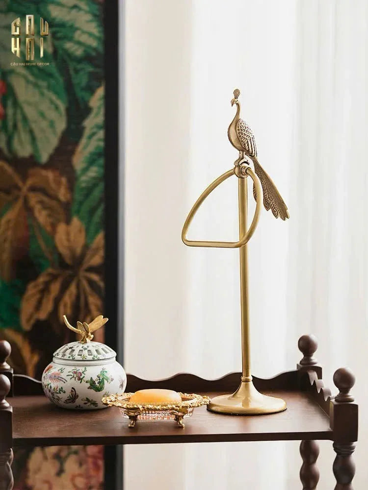 HOME COUTURE - GIÁ TREO KHĂN GOLDEN BRONZE PEAFOWL SS25