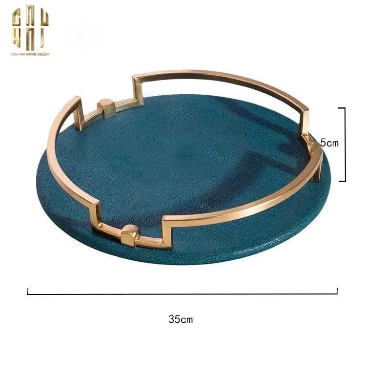 HOME COUTURE - KHAY DA TRÒN PEACOCK EMERALD