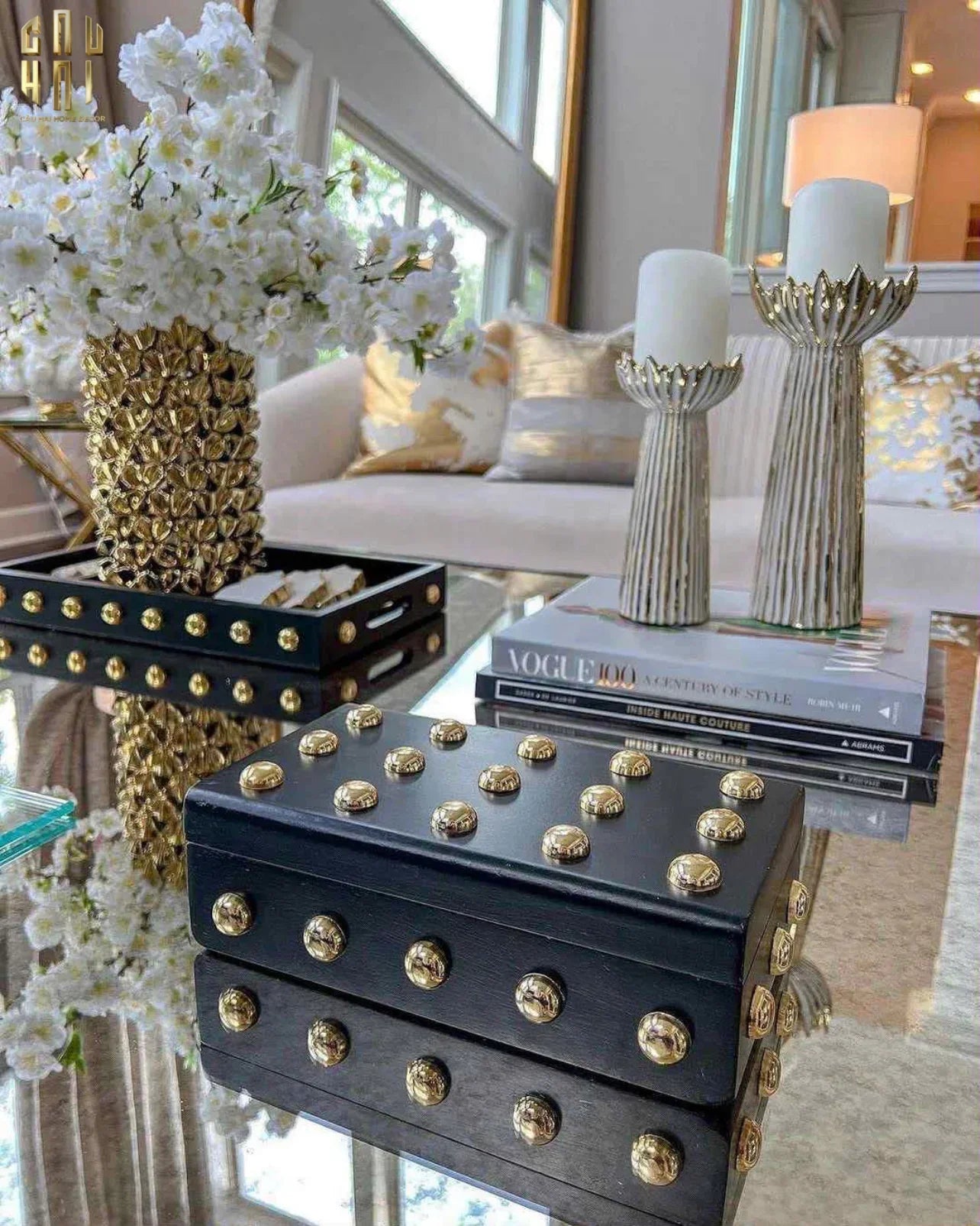 HOME COUTURE - SET 2 RƯƠNG JEWELRY GOTHIC BLACKHORN CHEST FW25
