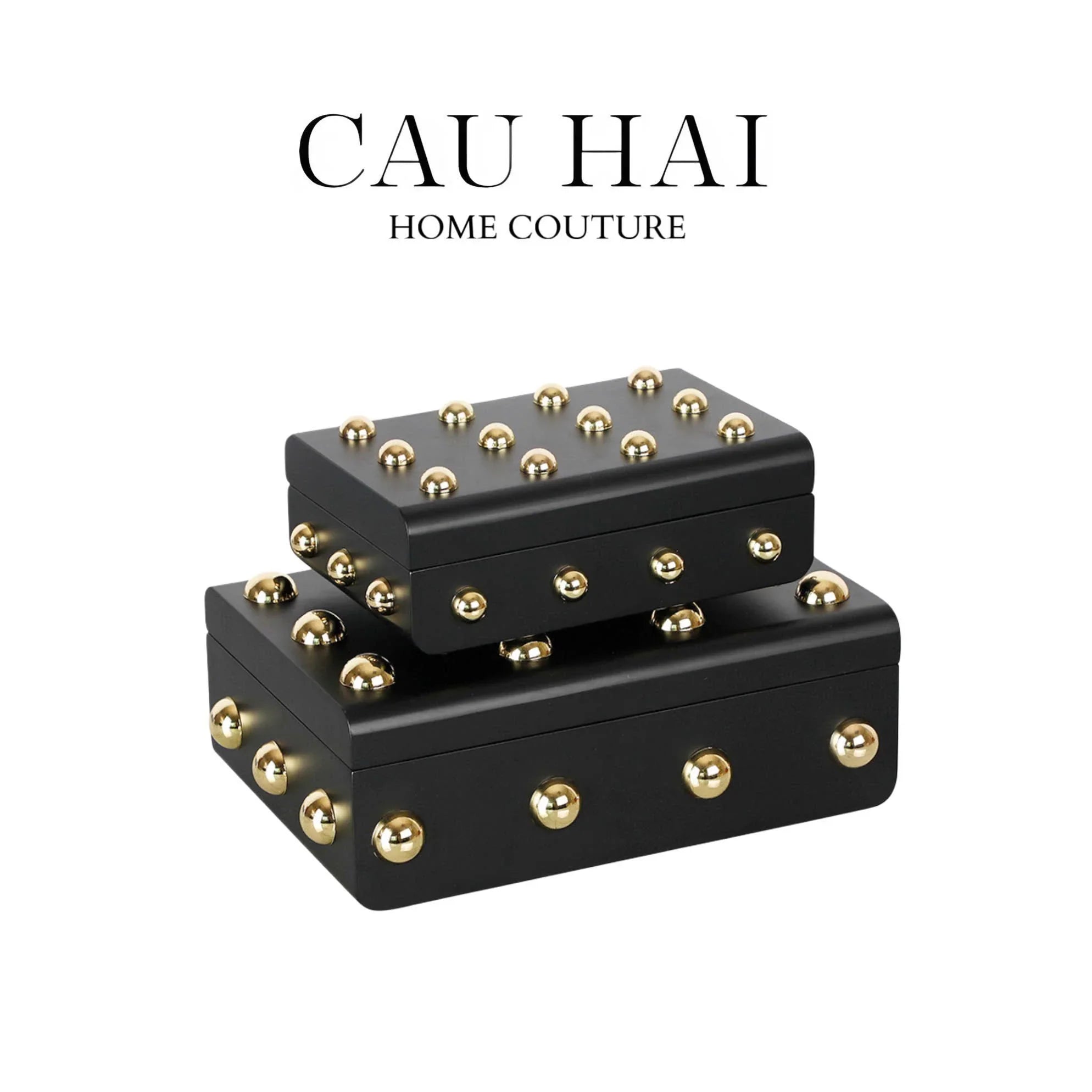 HOME COUTURE - SET 2 RƯƠNG JEWELRY GOTHIC BLACKHORN CHEST FW25