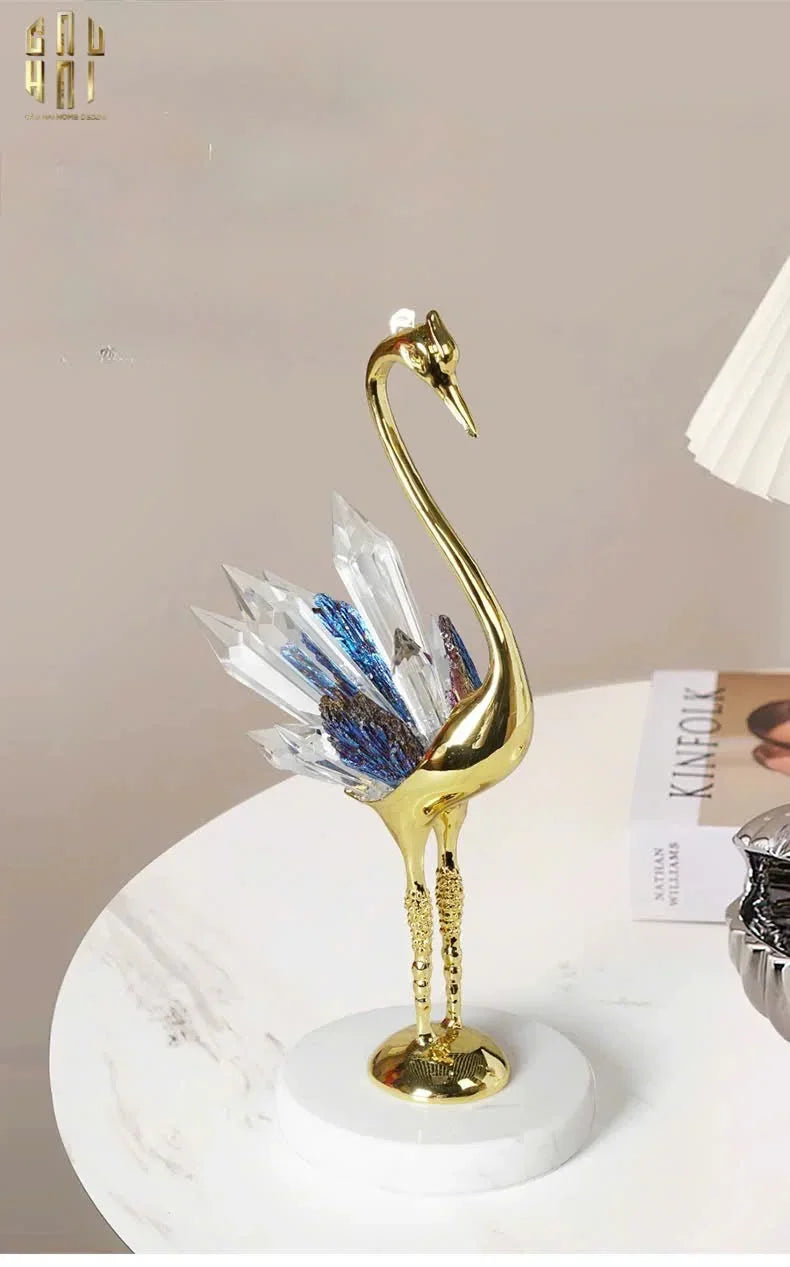 HOME COUTURE - SET 2 TƯỢNG ĐÀ ĐIỂU PHA LÊ - LES CRISTAUX OSTRICH