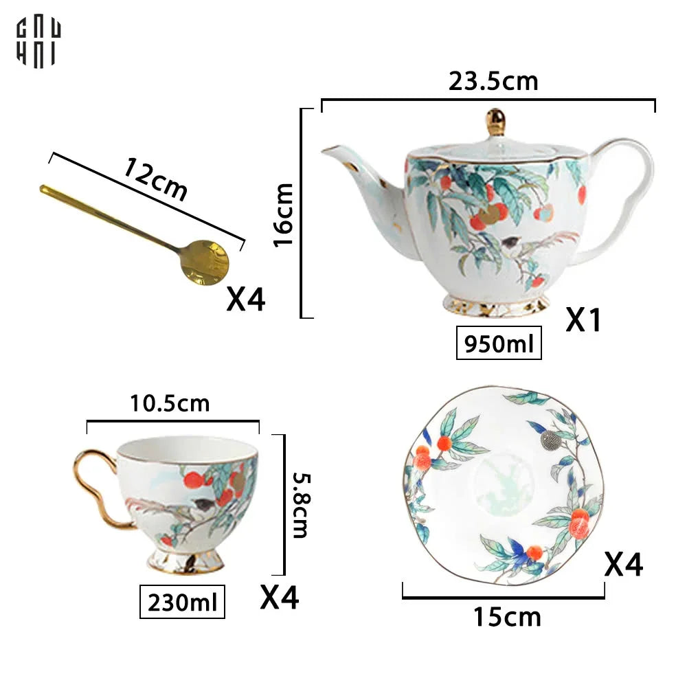 HOME COUTURE - SET BÌNH TRÀ THIÊN PHÚC 13PCS