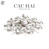 HOME COUTURE - SET CHÉN DĨA "CHEVAL D'HÉRITAGE" 60PCS SS25-CẬU HAI HOME DECOR
