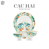 HOME COUTURE - SET CHÉN DĨA IMPERIAL JARDIN 4PCS-CẬU HAI HOME DECOR
