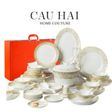 HOME COUTURE - SET CHÉN DĨA LA SATURNE D'OR 58PCS SS25-CẬU HAI HOME DECOR
