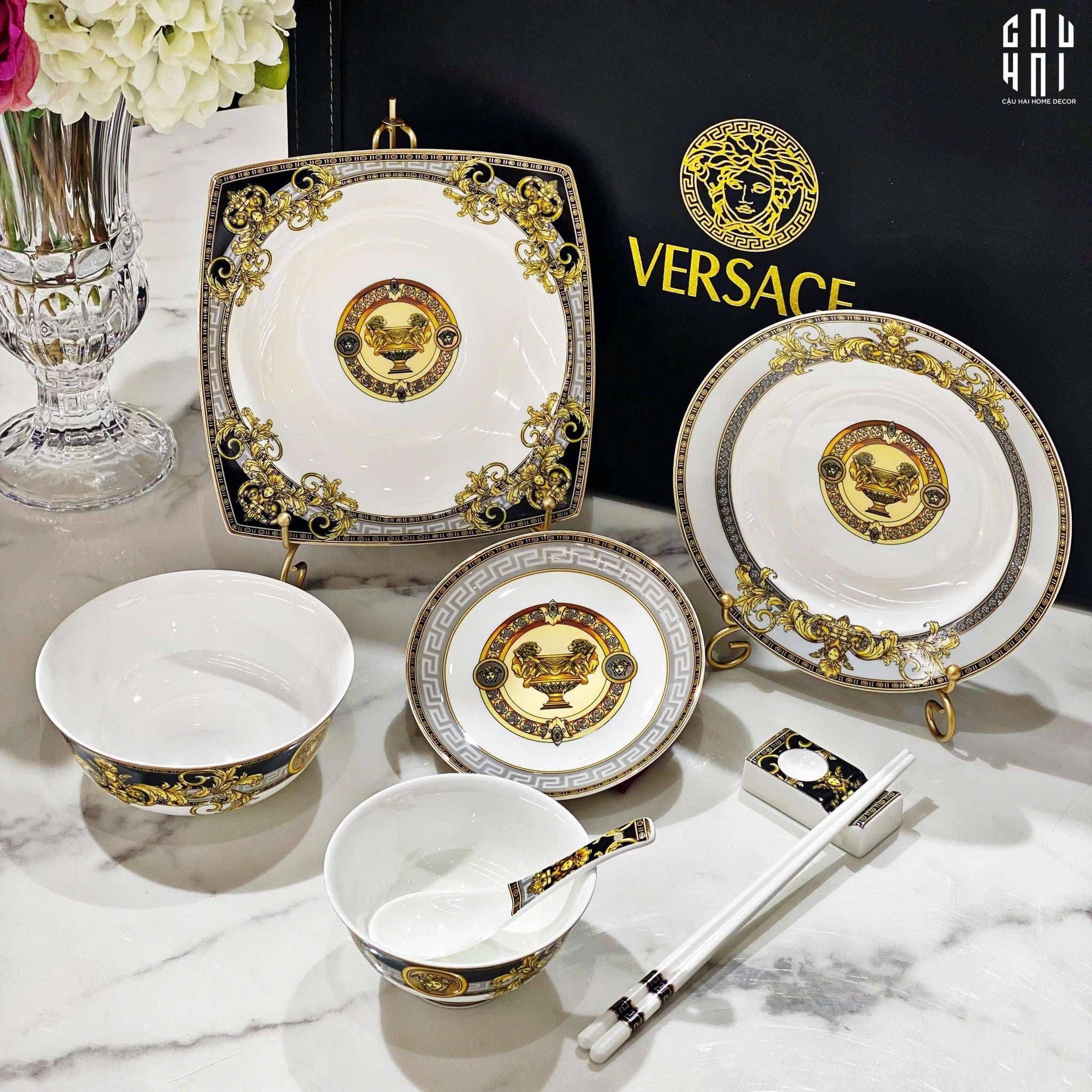 HOME COUTURE - SET CHÉN DĨA PALAIS DE MÉDUSE 8PCS SS25-CẬU HAI HOME DECOR