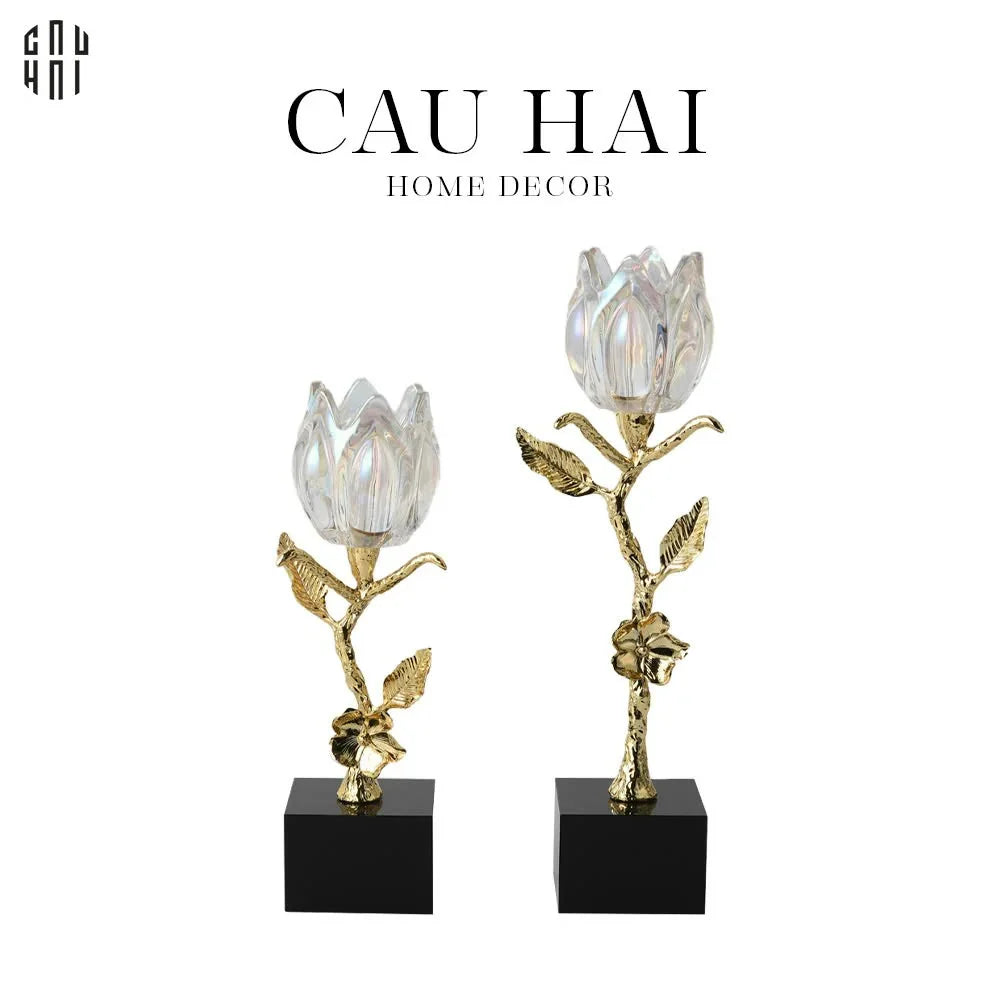 HOME COUTURE / SET ĐẾ NẾN CRYSTAL LIGHT ROSÉ SS25