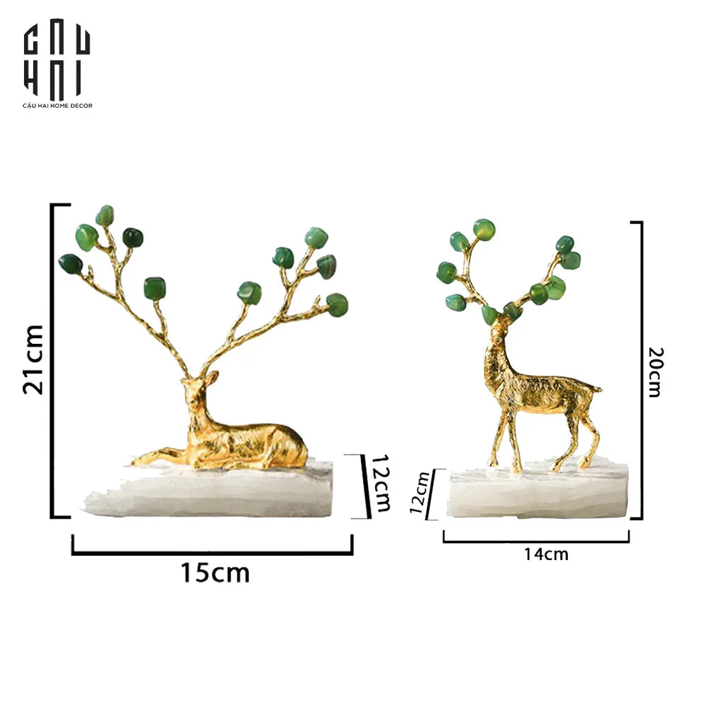 HOME COUTURE - SET TƯỢNG HƯƠU ĐỒNG JUPITER ELKS SS25